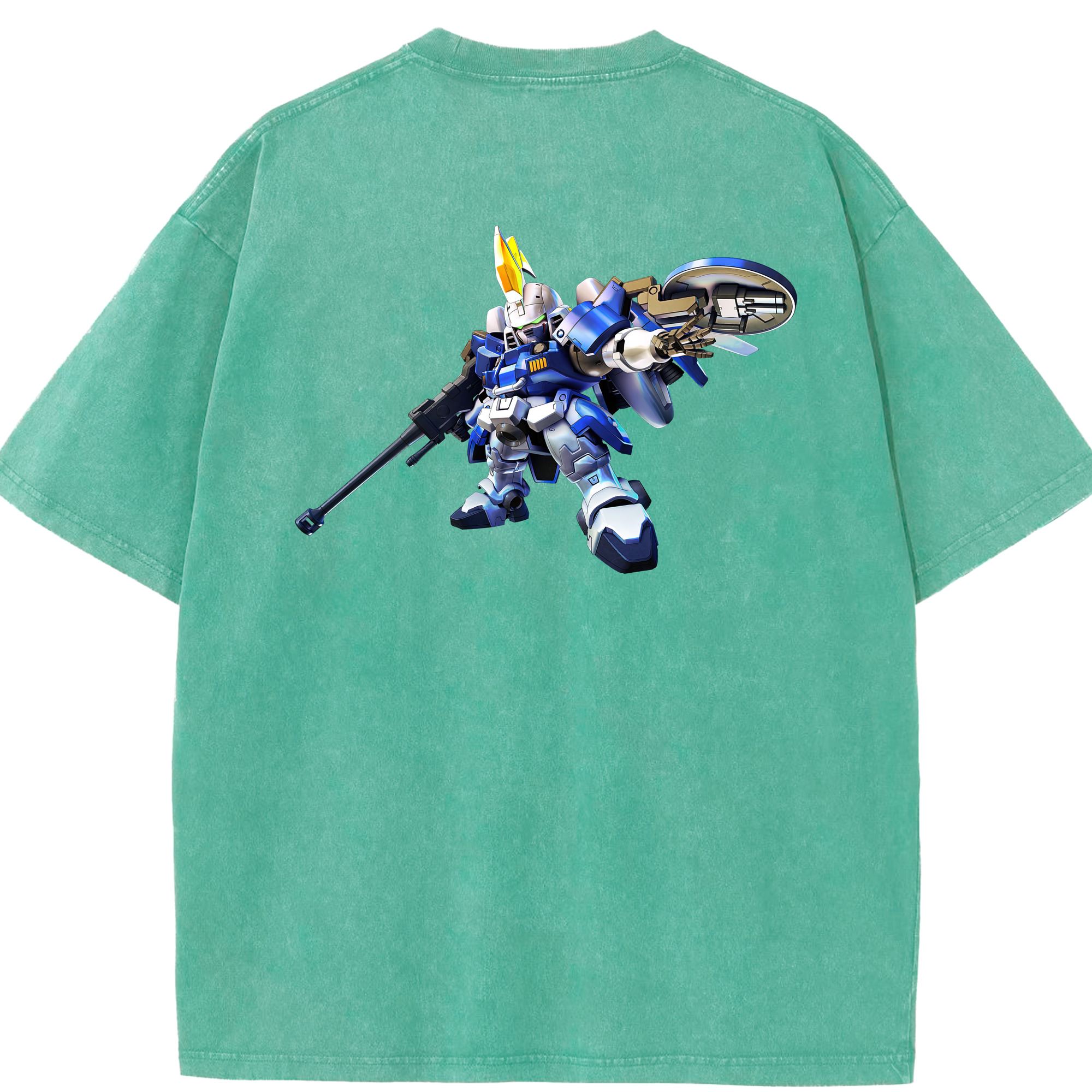 （画像用） 機動戦士ガンダム Mobile Suit Gundam 綿100% ヴィンテージ風 半袖Tシャツ（背面プリント）